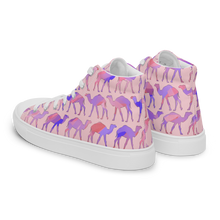 Load image into Gallery viewer, Sunset Camel March high top canvas shoes (Femme sizes)
