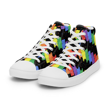 Load image into Gallery viewer, Rainbow Gummy Bears high top canvas shoes (Femme sizes)
