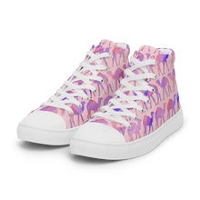 Load image into Gallery viewer, Sunset Camel March high top canvas shoes (Femme sizes)
