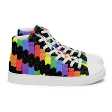 Load image into Gallery viewer, Rainbow Gummy Bears high top canvas shoes (Femme sizes)
