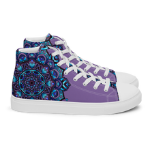 Load image into Gallery viewer, Cold Love Mandala high top canvas shoes (femme sizes)
