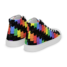 Load image into Gallery viewer, Rainbow Gummy Bears high top canvas shoes (Femme sizes)
