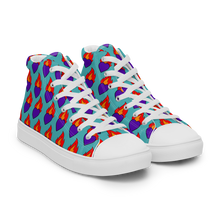 Load image into Gallery viewer, Saintly Hearts high top canvas shoes (Femme sizes)
