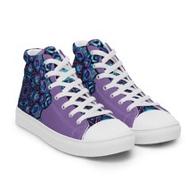 Load image into Gallery viewer, Cold Love Mandala high top canvas shoes (femme sizes)
