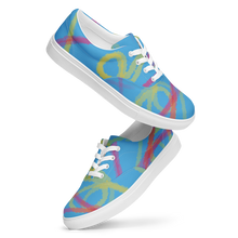 Load image into Gallery viewer, Abstract Pansexual Pride  canvas shoes (Femme Sizes )
