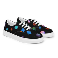 Load image into Gallery viewer, Galaxy Polyhedrons canvas shoes (Femme Sizes)
