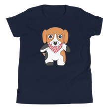 Load image into Gallery viewer, Youth Beagle Bandana Buddy T-Shirt

